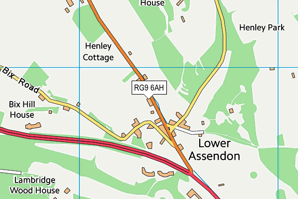 RG9 6AH map - OS VectorMap District (Ordnance Survey)