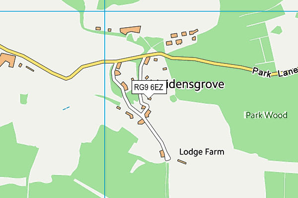 RG9 6EZ map - OS VectorMap District (Ordnance Survey)