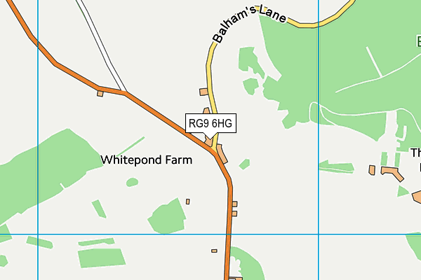 RG9 6HG map - OS VectorMap District (Ordnance Survey)
