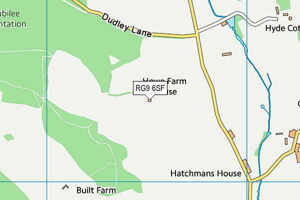 RG9 6SF map - OS VectorMap District (Ordnance Survey)
