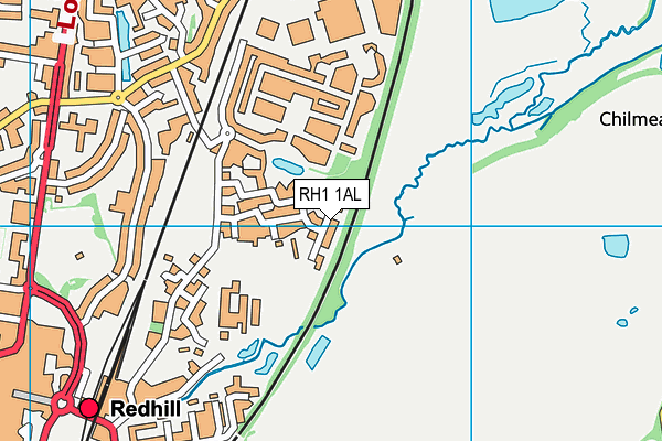 RH1 1AL map - OS VectorMap District (Ordnance Survey) RH1 1AL map - OS VectorMap District (Ordnance Survey)