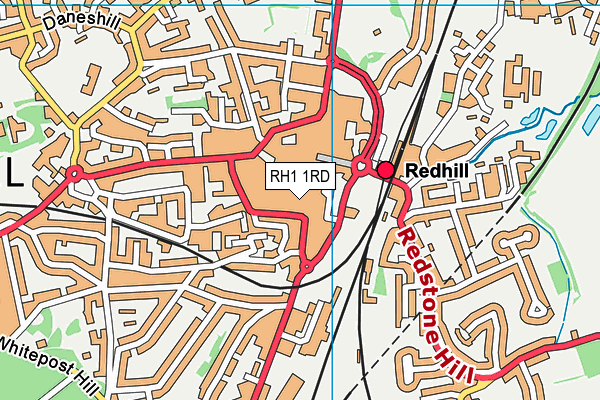 RH1 1RD map - OS VectorMap District (Ordnance Survey) RH1 1RD map - OS VectorMap District (Ordnance Survey)