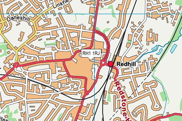 RH1 1RJ map - OS VectorMap District (Ordnance Survey) RH1 1RJ map - OS VectorMap District (Ordnance Survey)