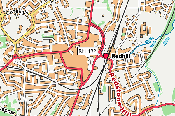 RH1 1RP map - OS VectorMap District (Ordnance Survey) RH1 1RP map - OS VectorMap District (Ordnance Survey)
