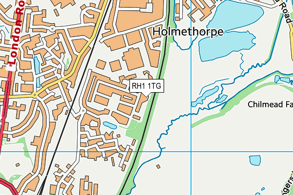 RH1 1TG map - OS VectorMap District (Ordnance Survey) RH1 1TG map - OS VectorMap District (Ordnance Survey)