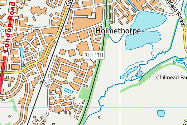 RH1 1TH map - OS VectorMap District (Ordnance Survey) RH1 1TH map - OS VectorMap District (Ordnance Survey)