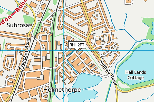 RH1 2FT map - OS VectorMap District (Ordnance Survey) RH1 2FT map - OS VectorMap District (Ordnance Survey)