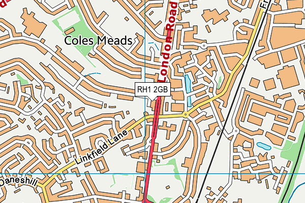 RH1 2GB map - OS VectorMap District (Ordnance Survey) RH1 2GB map - OS VectorMap District (Ordnance Survey)