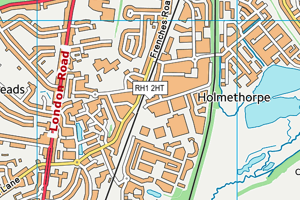 RH1 2HT map - OS VectorMap District (Ordnance Survey) RH1 2HT map - OS VectorMap District (Ordnance Survey)