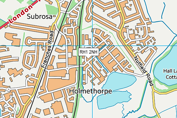 RH1 2NH map - OS VectorMap District (Ordnance Survey) RH1 2NH map - OS VectorMap District (Ordnance Survey)