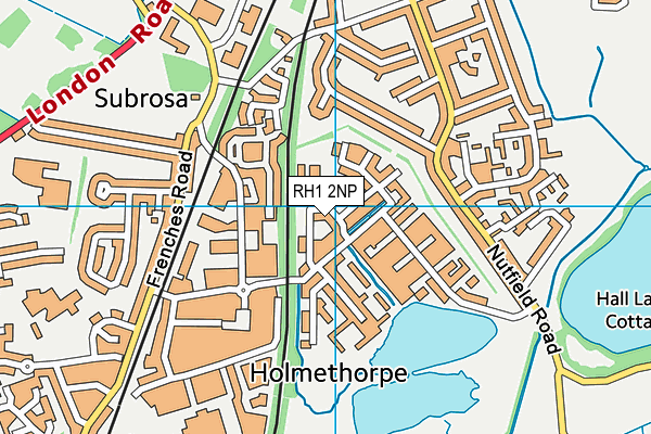 RH1 2NP map - OS VectorMap District (Ordnance Survey) RH1 2NP map - OS VectorMap District (Ordnance Survey)