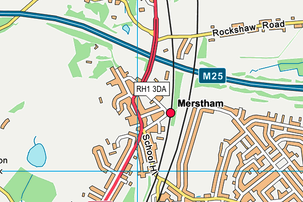 RH1 3DA map - OS VectorMap District (Ordnance Survey) RH1 3DA map - OS VectorMap District (Ordnance Survey)