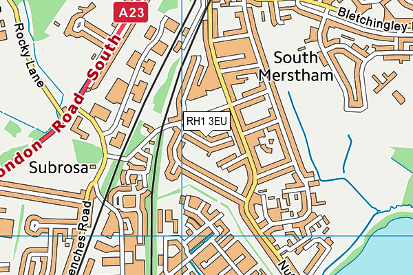 RH1 3EU map - OS VectorMap District (Ordnance Survey) RH1 3EU map - OS VectorMap District (Ordnance Survey)
