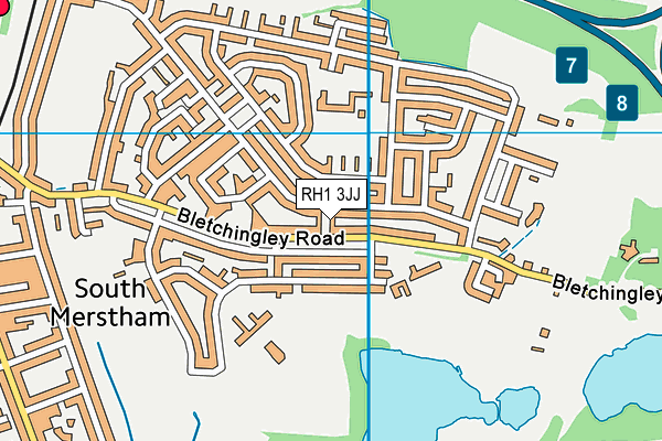 RH1 3JJ map - OS VectorMap District (Ordnance Survey) RH1 3JJ map - OS VectorMap District (Ordnance Survey)