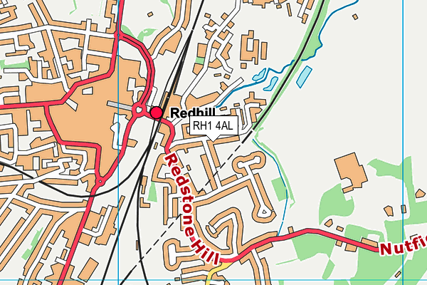 RH1 4AL map - OS VectorMap District (Ordnance Survey) RH1 4AL map - OS VectorMap District (Ordnance Survey)