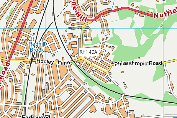 RH1 4DA map - OS VectorMap District (Ordnance Survey) RH1 4DA map - OS VectorMap District (Ordnance Survey)