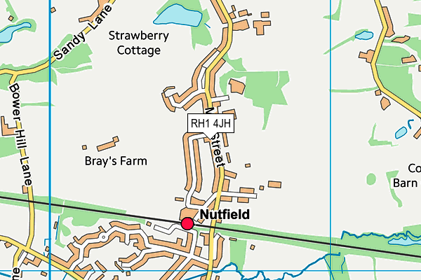 RH1 4JH map - OS VectorMap District (Ordnance Survey) RH1 4JH map - OS VectorMap District (Ordnance Survey)