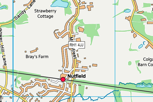 RH1 4JJ map - OS VectorMap District (Ordnance Survey) RH1 4JJ map - OS VectorMap District (Ordnance Survey)