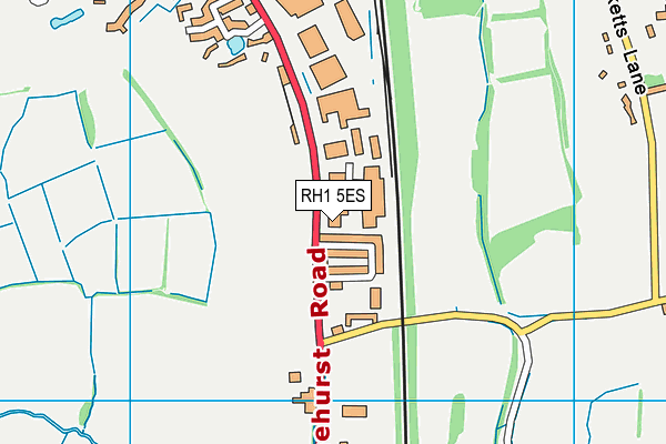 RH1 5ES map - OS VectorMap District (Ordnance Survey) RH1 5ES map - OS VectorMap District (Ordnance Survey)