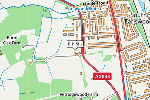 RH1 5HJ map - OS VectorMap District (Ordnance Survey) RH1 5HJ map - OS VectorMap District (Ordnance Survey)