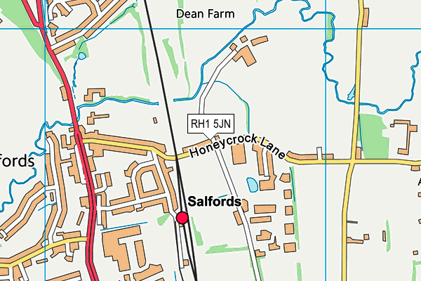 RH1 5JN map - OS VectorMap District (Ordnance Survey) RH1 5JN map - OS VectorMap District (Ordnance Survey)