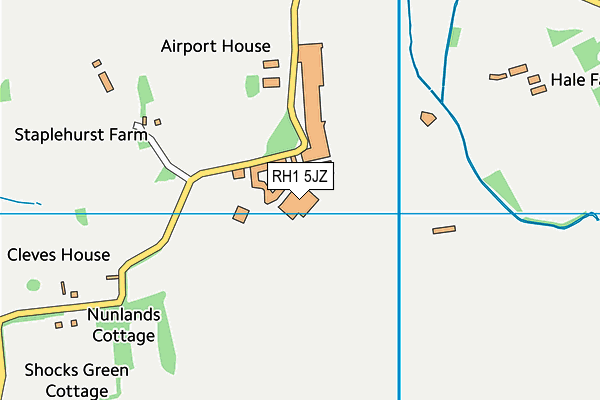 RH1 5JZ map - OS VectorMap District (Ordnance Survey) RH1 5JZ map - OS VectorMap District (Ordnance Survey)