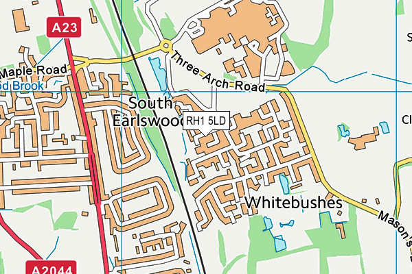 RH1 5LD map - OS VectorMap District (Ordnance Survey) RH1 5LD map - OS VectorMap District (Ordnance Survey)