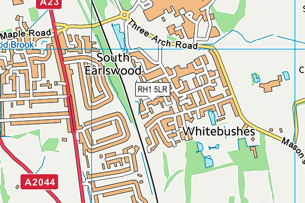 RH1 5LR map - OS VectorMap District (Ordnance Survey) RH1 5LR map - OS VectorMap District (Ordnance Survey)
