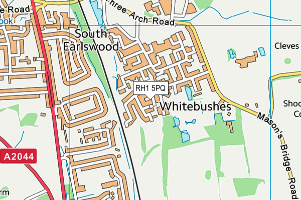 RH1 5PQ map - OS VectorMap District (Ordnance Survey) RH1 5PQ map - OS VectorMap District (Ordnance Survey)