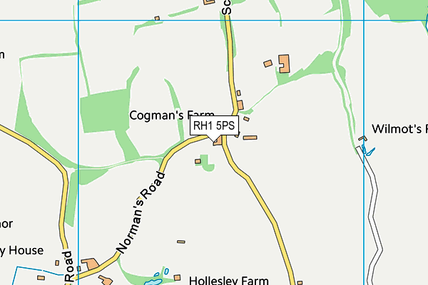 RH1 5PS map - OS VectorMap District (Ordnance Survey) RH1 5PS map - OS VectorMap District (Ordnance Survey)
