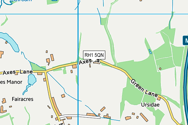 RH1 5QN map - OS VectorMap District (Ordnance Survey) RH1 5QN map - OS VectorMap District (Ordnance Survey)