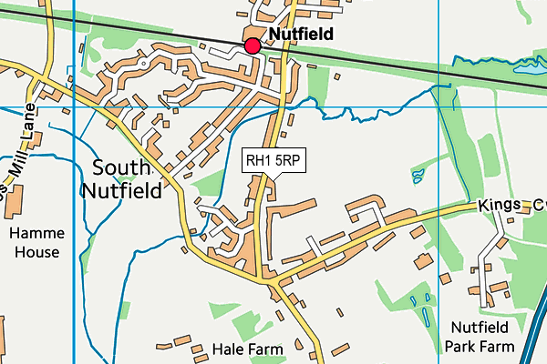 RH1 5RP map - OS VectorMap District (Ordnance Survey)