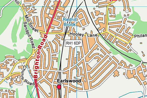 RH1 6DP map - OS VectorMap District (Ordnance Survey) RH1 6DP map - OS VectorMap District (Ordnance Survey)