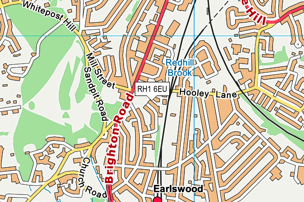 RH1 6EU map - OS VectorMap District (Ordnance Survey) RH1 6EU map - OS VectorMap District (Ordnance Survey)