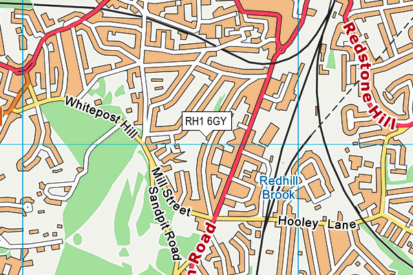 RH1 6GY map - OS VectorMap District (Ordnance Survey) RH1 6GY map - OS VectorMap District (Ordnance Survey)