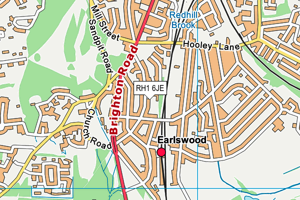 RH1 6JE map - OS VectorMap District (Ordnance Survey) RH1 6JE map - OS VectorMap District (Ordnance Survey)
