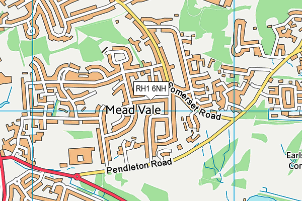 RH1 6NH map - OS VectorMap District (Ordnance Survey) RH1 6NH map - OS VectorMap District (Ordnance Survey)