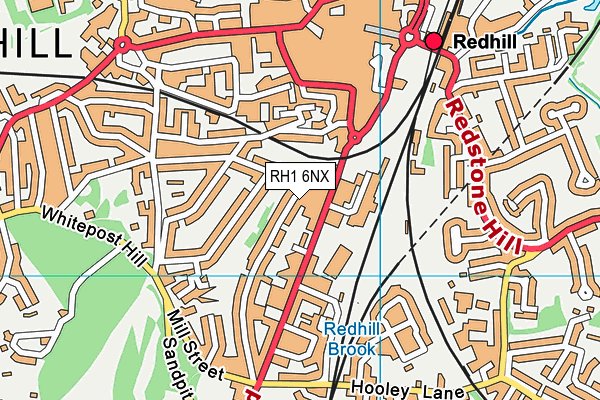 RH1 6NX map - OS VectorMap District (Ordnance Survey) RH1 6NX map - OS VectorMap District (Ordnance Survey)