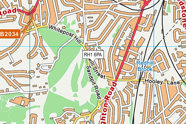 RH1 6PA map - OS VectorMap District (Ordnance Survey) RH1 6PA map - OS VectorMap District (Ordnance Survey)