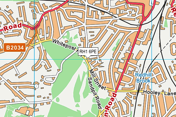 RH1 6PE map - OS VectorMap District (Ordnance Survey) RH1 6PE map - OS VectorMap District (Ordnance Survey)