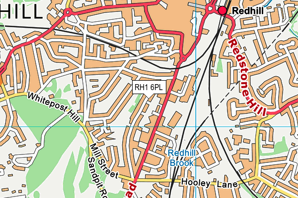 RH1 6PL map - OS VectorMap District (Ordnance Survey) RH1 6PL map - OS VectorMap District (Ordnance Survey)