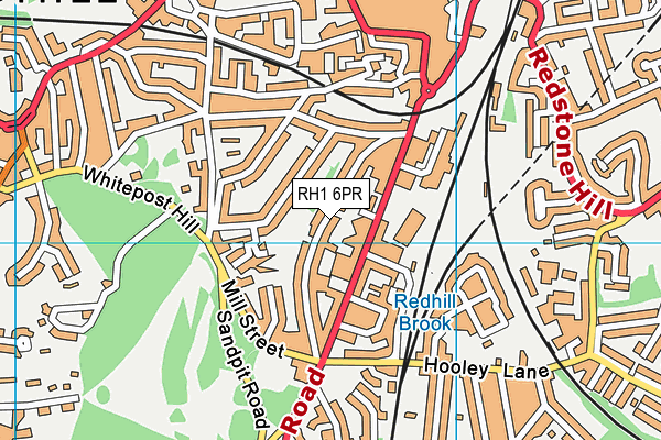 RH1 6PR map - OS VectorMap District (Ordnance Survey) RH1 6PR map - OS VectorMap District (Ordnance Survey)