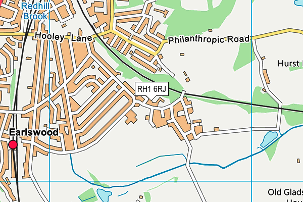 RH1 6RJ map - OS VectorMap District (Ordnance Survey) RH1 6RJ map - OS VectorMap District (Ordnance Survey)