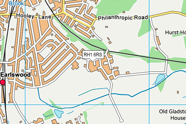 RH1 6RS map - OS VectorMap District (Ordnance Survey) RH1 6RS map - OS VectorMap District (Ordnance Survey)