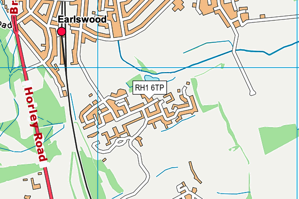RH1 6TP map - OS VectorMap District (Ordnance Survey) RH1 6TP map - OS VectorMap District (Ordnance Survey)