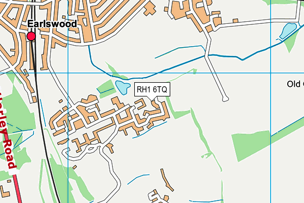 RH1 6TQ map - OS VectorMap District (Ordnance Survey) RH1 6TQ map - OS VectorMap District (Ordnance Survey)