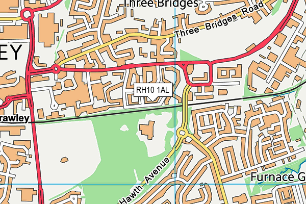 RH10 1AL map - OS VectorMap District (Ordnance Survey) RH10 1AL map - OS VectorMap District (Ordnance Survey)