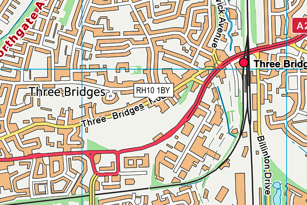 RH10 1BY map - OS VectorMap District (Ordnance Survey) RH10 1BY map - OS VectorMap District (Ordnance Survey)