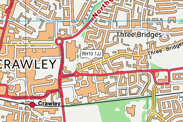RH10 1JJ map - OS VectorMap District (Ordnance Survey) RH10 1JJ map - OS VectorMap District (Ordnance Survey)