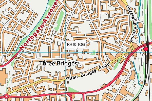 RH10 1QG map - OS VectorMap District (Ordnance Survey) RH10 1QG map - OS VectorMap District (Ordnance Survey)